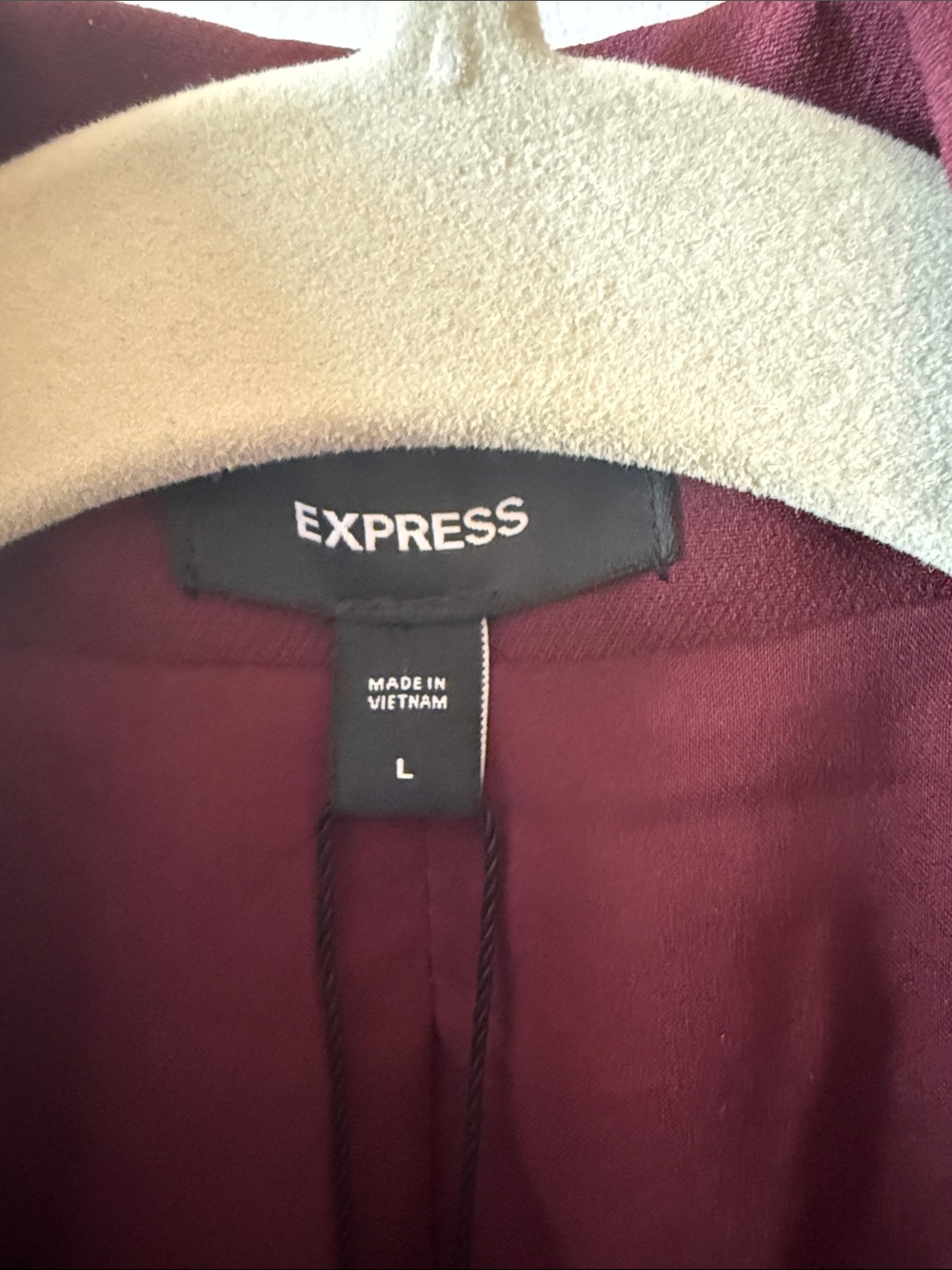 Express Women's Wine Single-Button Blazer - Picture 2 of 8